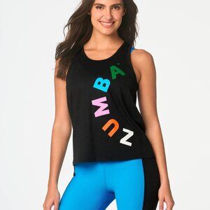 Zumba Sun is Shining Black Tank XL
